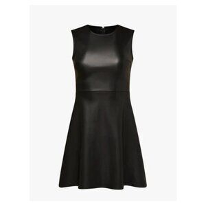 WeWoreWhat Leather Muscle Tank Mini Dress